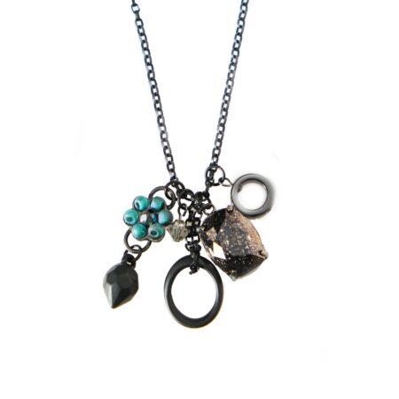 Another Story Necklace - Black & Green