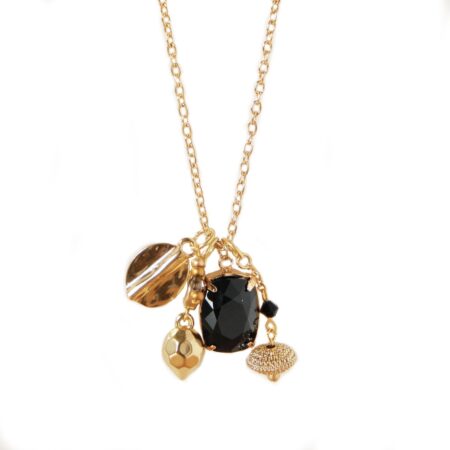 Another Story Necklace - Gold & Black