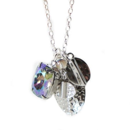 Another Story Necklace - Silver & Petrol