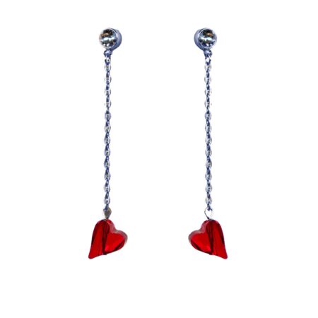 Straight to the heart earrings - Gunmetal