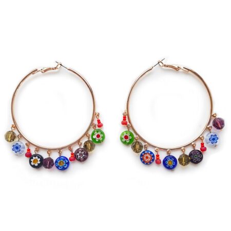 Limit-ed Multicoloured Statement Hooping Earring