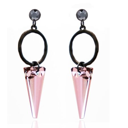 Shard Edition Earrings - Vintage Rose with Gunmetal